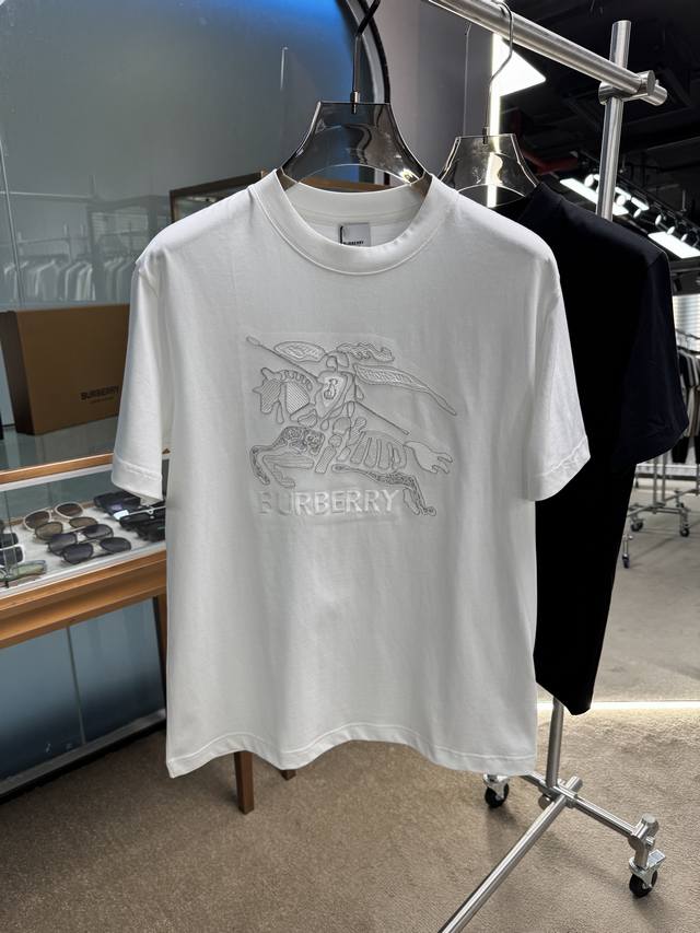 Burberry 2025 summer new style short-sleeved T-shirt for men and women! Customiz