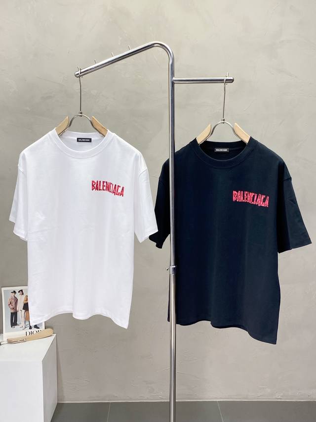 Balenciga exclusive supply of new original men's casual short-sleeved high-end c