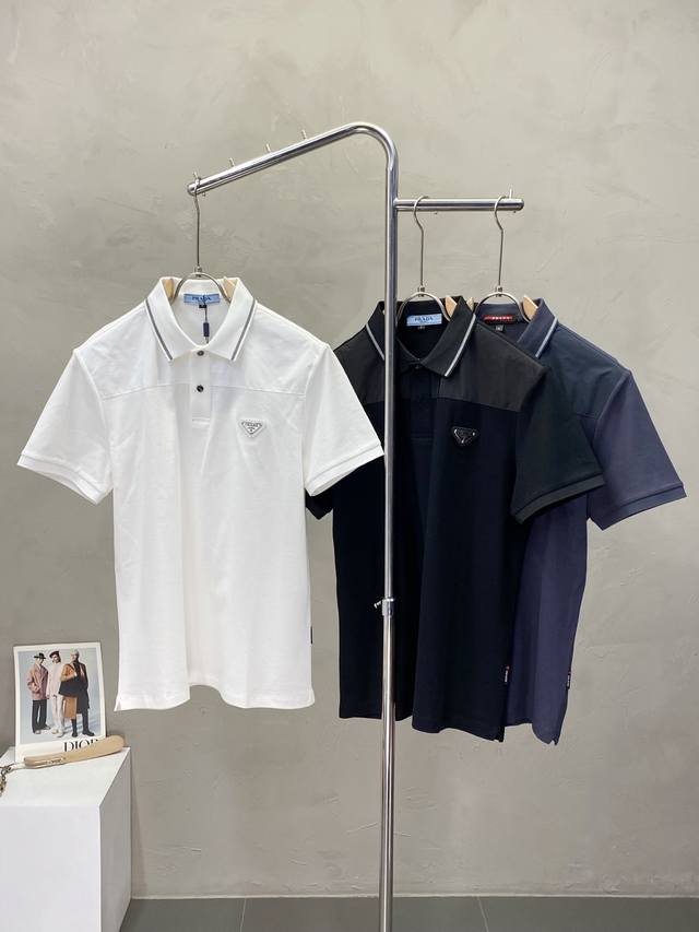 Prada Prada exclusive supply of new original men's casual short-sleeved high-end