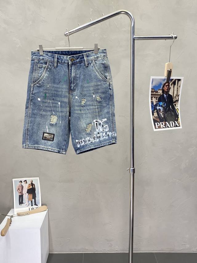 Dolce&Gabbana exclusive new high-end version of casual denim shorts! Custom-made