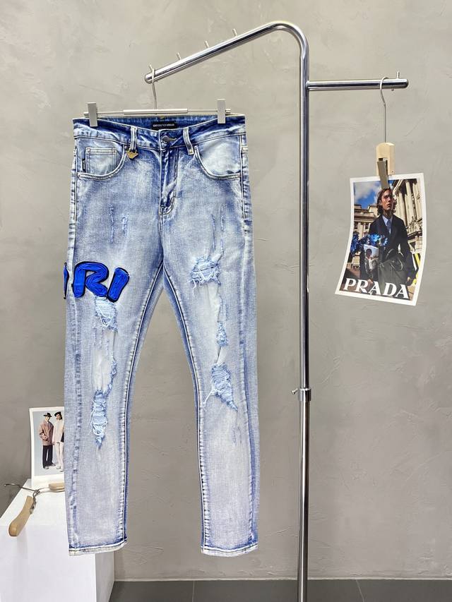 Armani & Amiri exclusive new high-end jeans! Custom-made fabrics are breathable