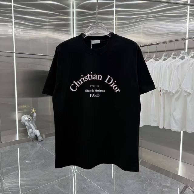 Dio 2025 summer new round neck T-shirt personality foam men and women same loose