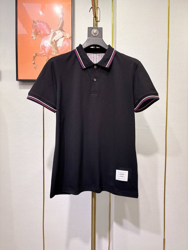 Tb New style mercerized pearl cotton Polo shirt, fashionable and classic design!