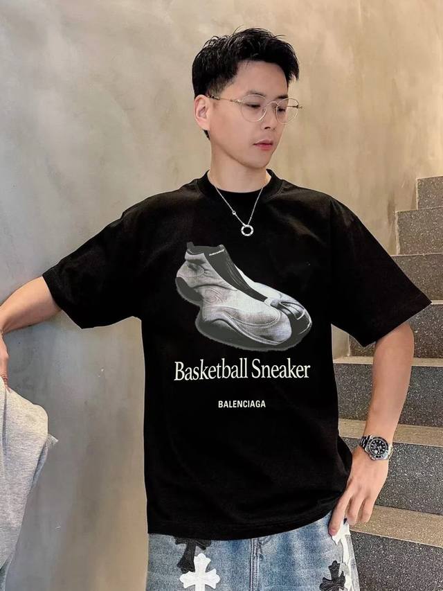 Balenciag* Parisian 25S new daddy T-shirt. Unisex! The OS version is really char