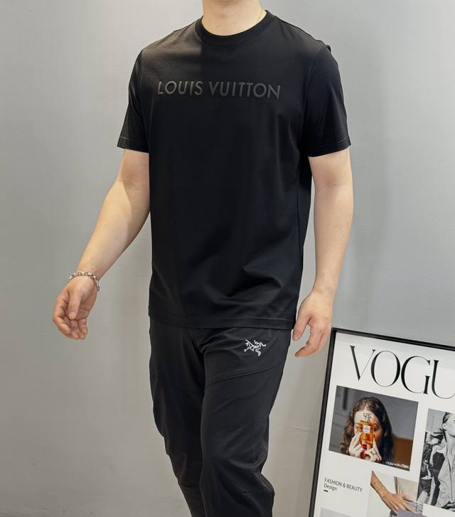 Donkey brand *25S new round neck short-sleeved T-shirt. 3D three-dimensional let