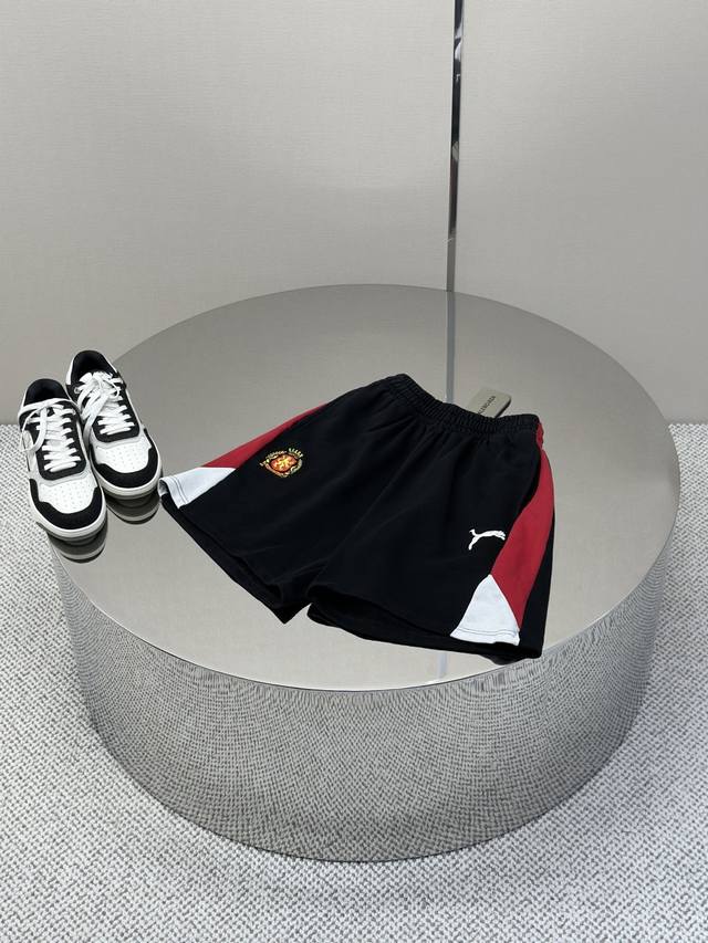 Balenciaga 25 Paris co-branded Manchester United shorts Puma limited embroidery