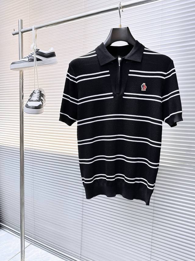 Moncler 25Ss new knitted short sleeves, super classic design, simple without any