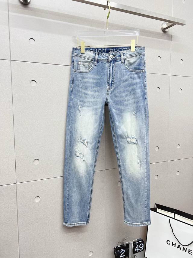Gucci 2025 new models are now on the market, original hot-selling jeans, super c