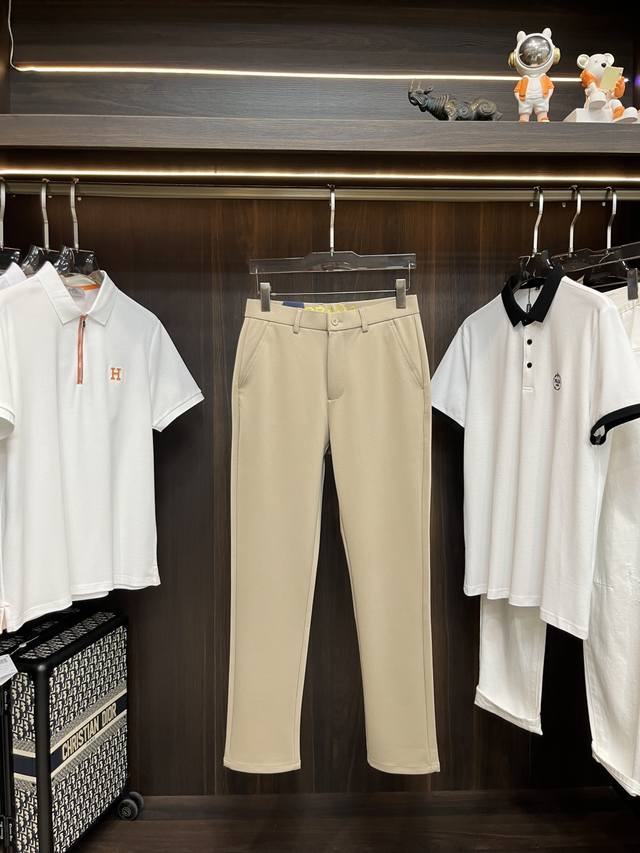 Prada exclusive new trendy men's fashion casual trousers, high-end European orig