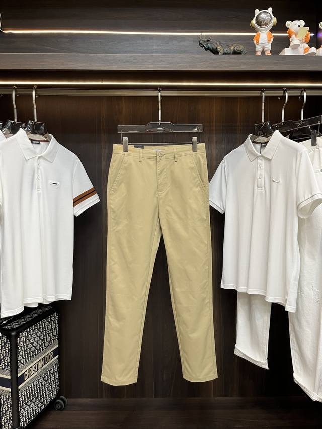 Fendi exclusive new men's fashion casual trousers, high-end European original tr