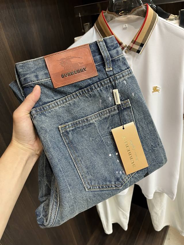 Mainly promote Burberry exclusive new Burberry trendy men's fashion casual jeans