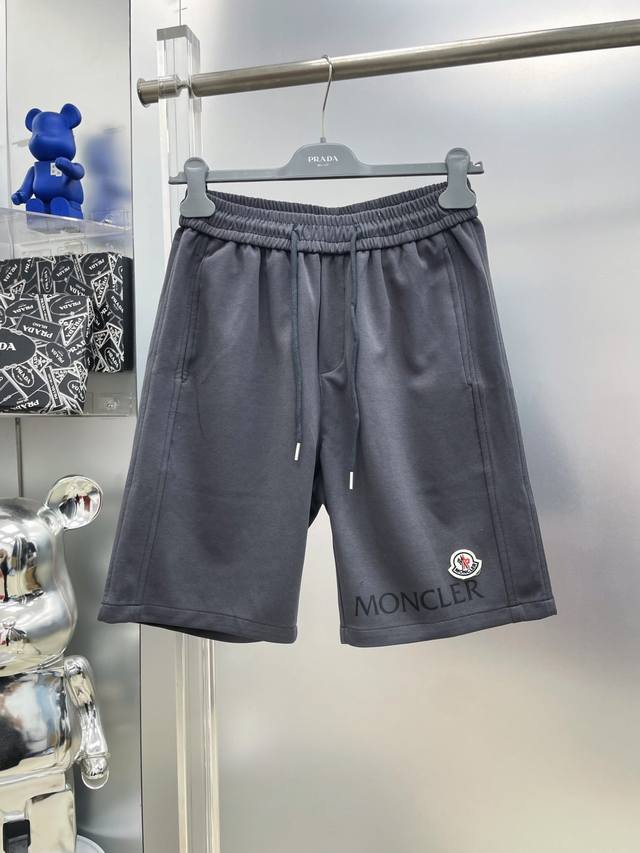 Mon* Moncler 2025Ss Spring/Summer Letter Casual Shorts Rr Very comfortable to we