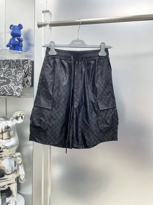 Gu*Gu 2025Ss Spring/Summer Logo Letter Casual Shorts Rr Very comfortable to wear