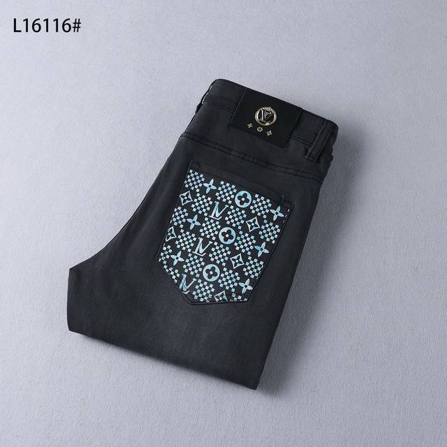 Style: L6116 Spring and summer small straight jeans Size: 29-42