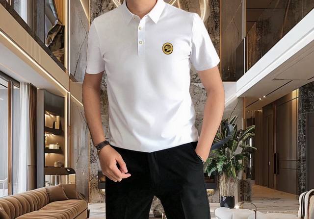 Stephen 2025 Spring and Summer new original men's lapel short-sleeved Polo shirt