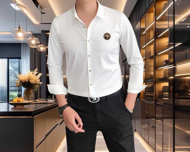 Stephen 2025 new men's original casual long-sleeved shirt official website simul