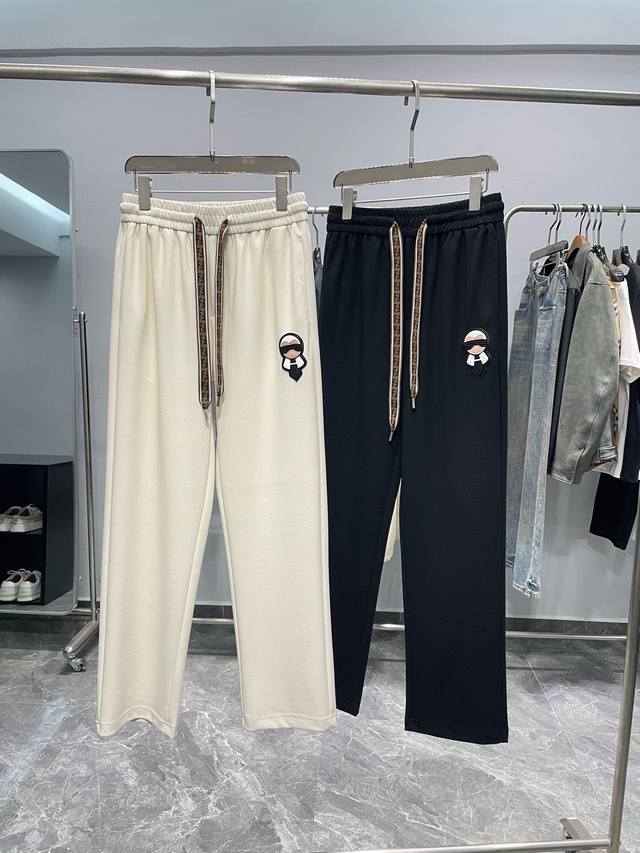 C26-Fd25Ss Spring and summer new air layer cotton drawstring casual pants, men's