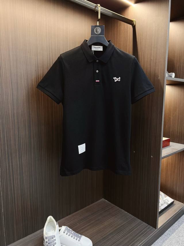 Tb 2025 Spring and Summer new men's lapel Polo shirt short sleeve series shipmen