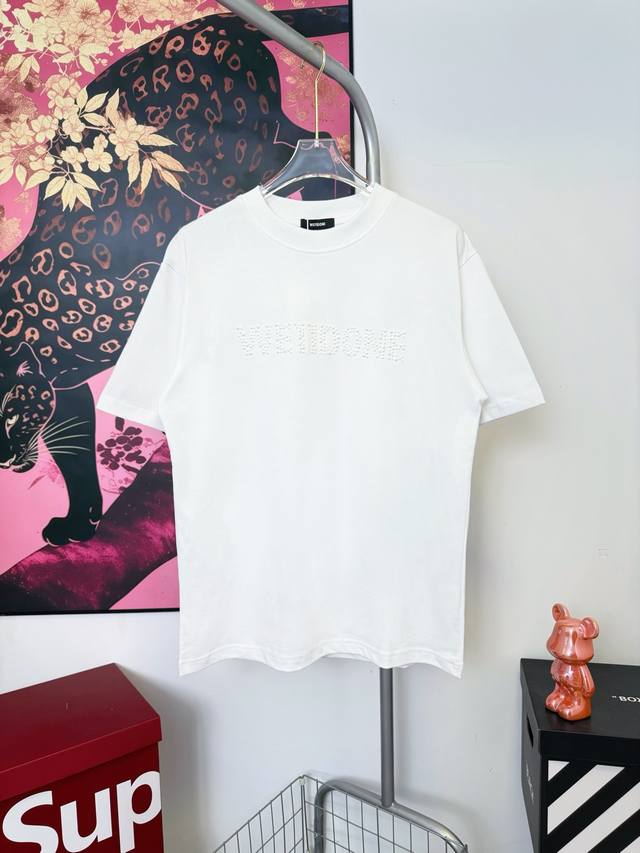 Style No. Aa103120 Weiidone letter logo sequin short-sleeves Weiidone counter sa