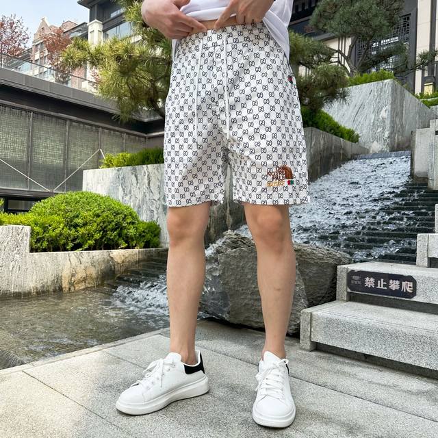 Gucci 2025Ss summer new original counter casual shorts, luxury classic brand ori