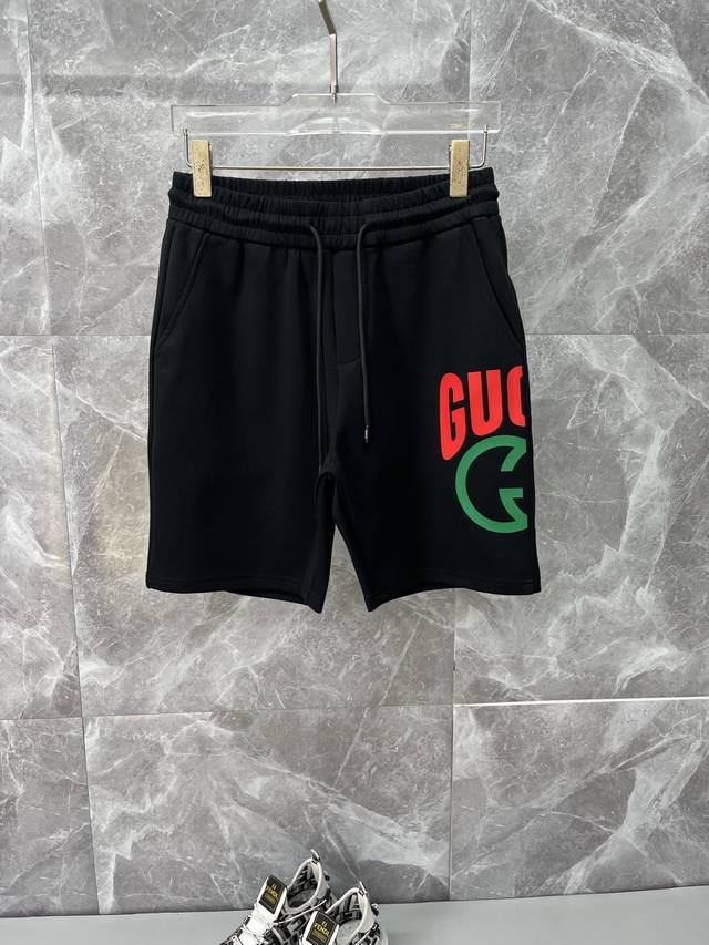 Gucci new style 2025 spring and summer new casual pants shorts, imported high-de