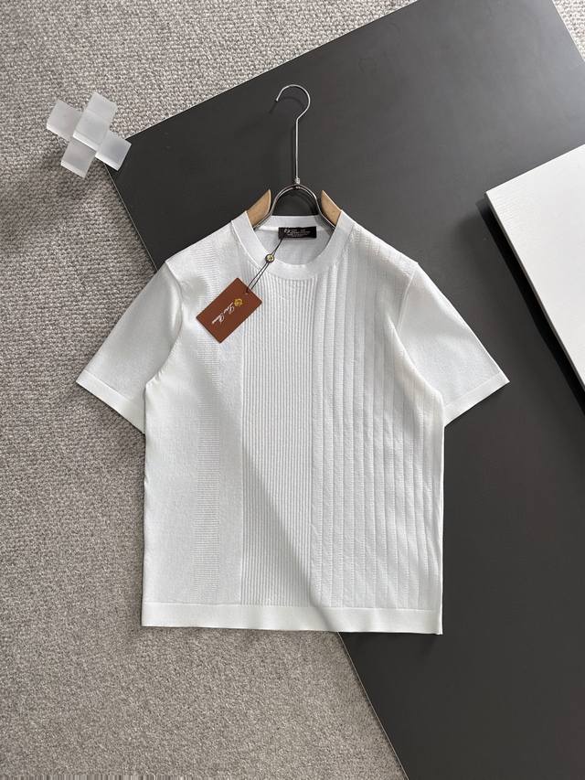 Lp Loyo Pia high-end Tencel Polo short-sleeved sweater solid color simple counte