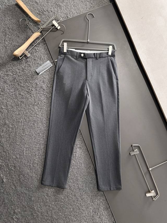 Cd 2025 latest specially modified pure cotton men's casual nine-point suit pants