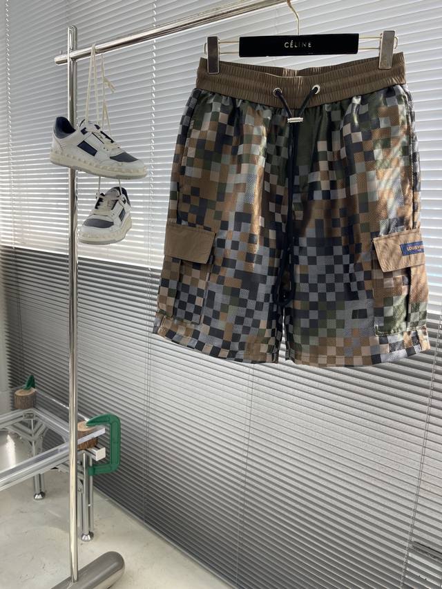 Donkey 25Ss Spring/Summer new men's checkerboard shorts 1V Experimental Space us