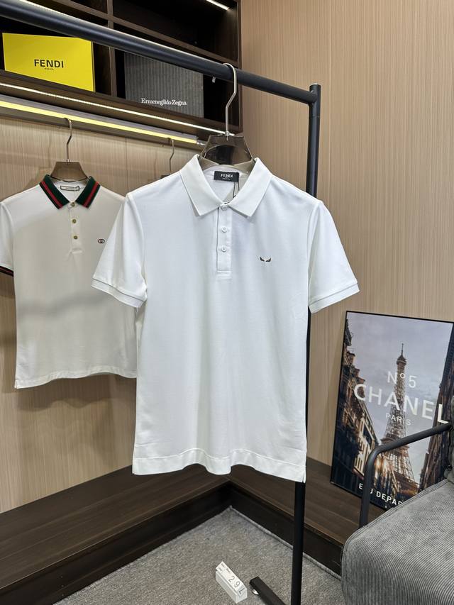 Salvatore Ferragamo men's fashion business casual Polo shirt, Hong Kong foreign