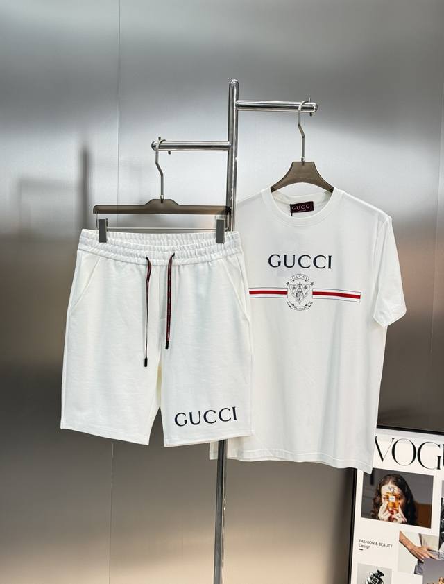 Clothes - . Pants - . Gucc* Guqi 25S new summer shorts can be matched as a set!