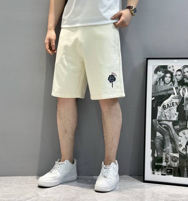 Clothes - . Pants - . Gucci embroidered shorts! 25S original new men's and women