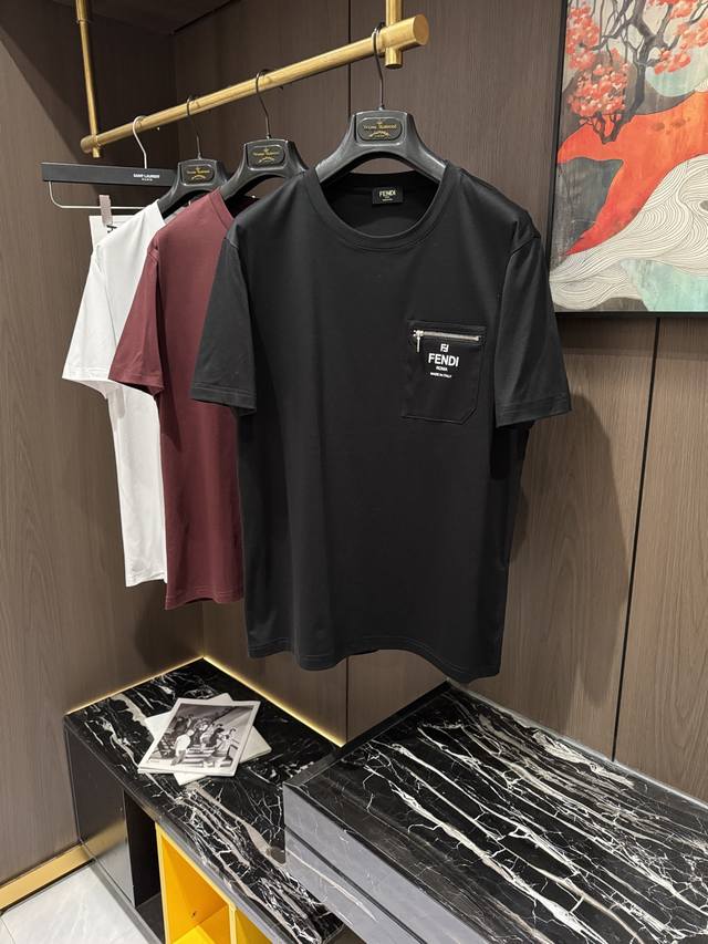Fd 25S Summer new casual round neck short sleeves, size M-4Xl