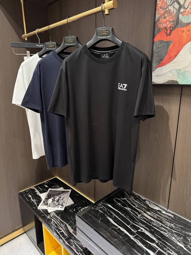 Ea 25S Summer new casual round neck short sleeves, size M-4Xl