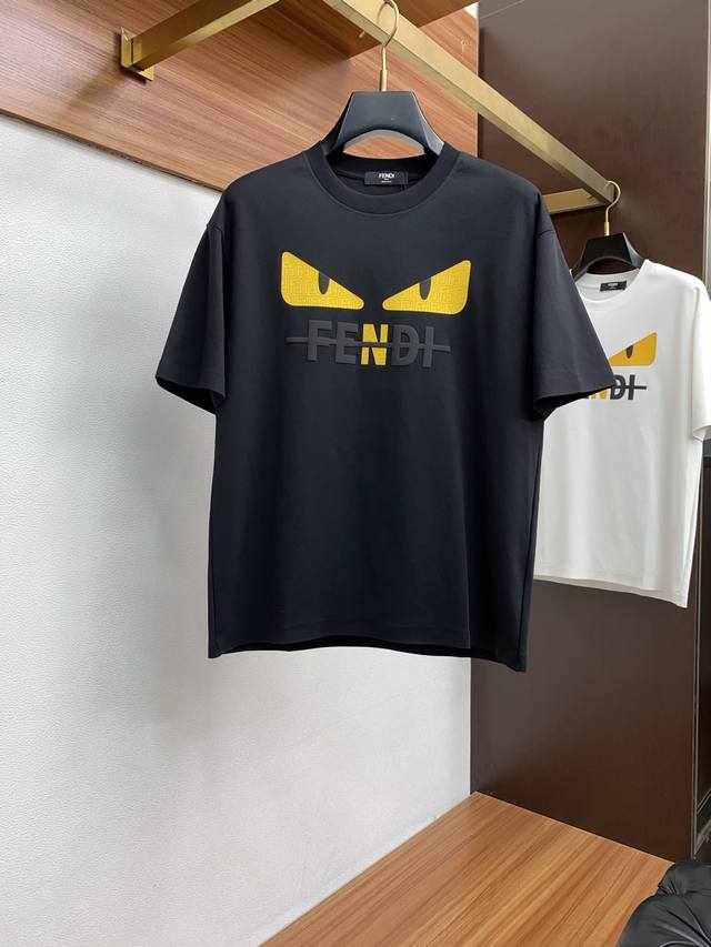 Fendi 2025 Spring and Summer New Release Counter Latest Round Neck Short Sleeve