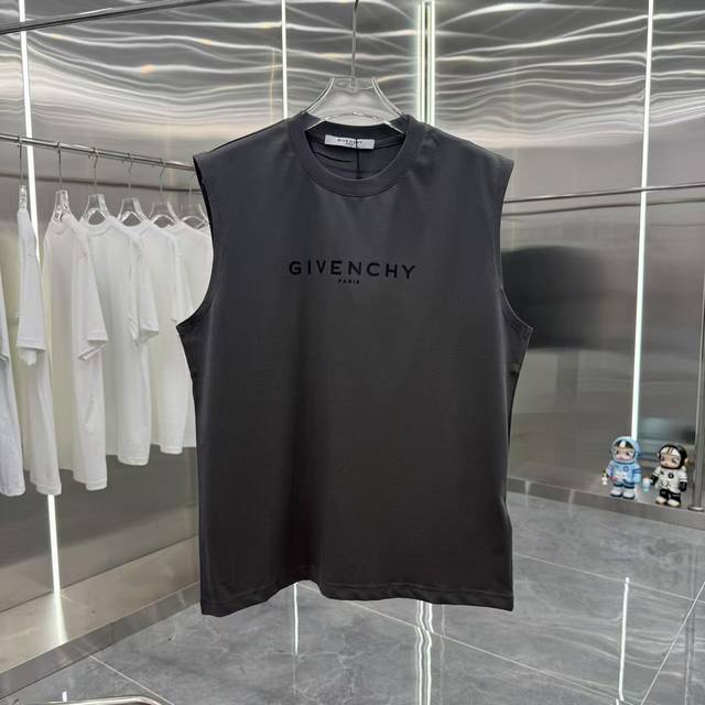 Givenchy 2025 summer new 260g sleeveless vest thick plate silicone process unise