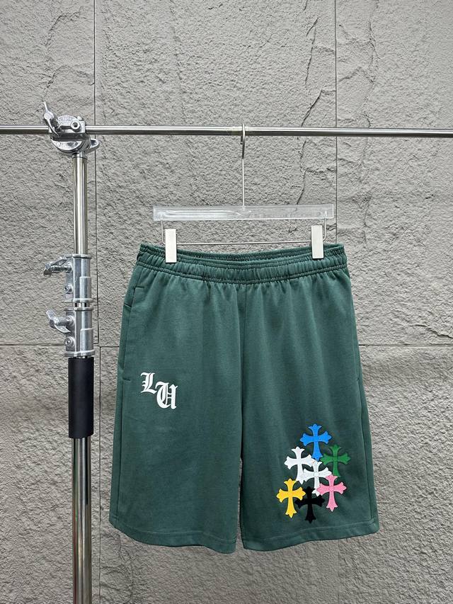 Chrome Hearts Ch 2025Ss new cross casual shorts. Customized pure cotton fabric 3