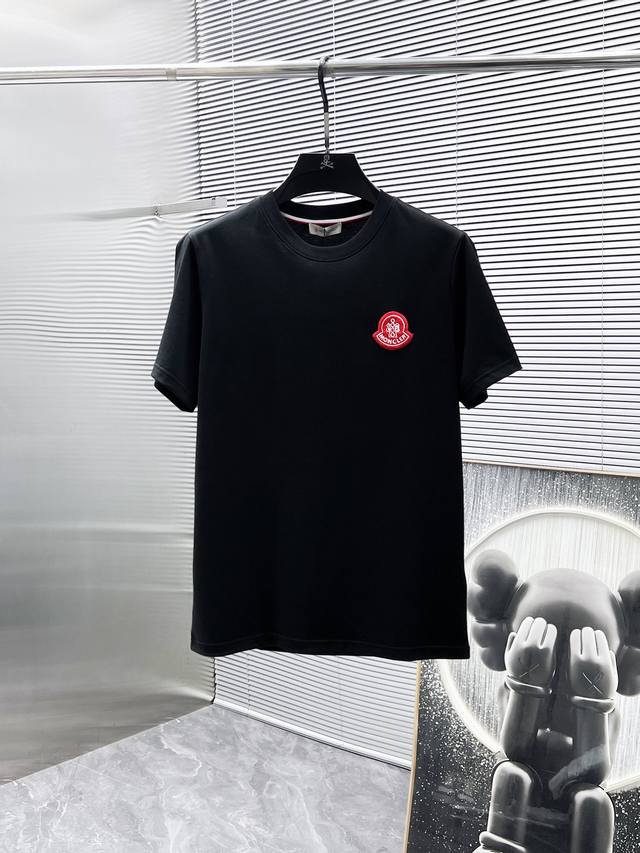 Moncler 2025Ss new short-sleeved T-shirt, high-end version! Custom-made fabrics