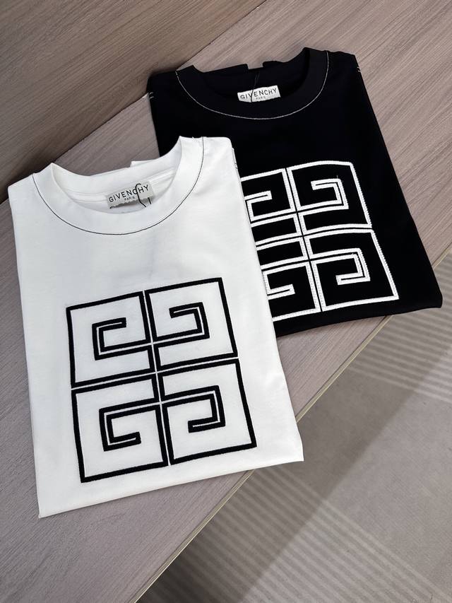 Gvc Givenchy 25Ss Summer latest short-sleeved round neck T-shirt High-end custom