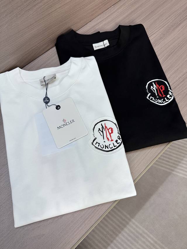 Mon Mengjia 25Ss latest summer short-sleeved round neck T-shirt, high-end custom