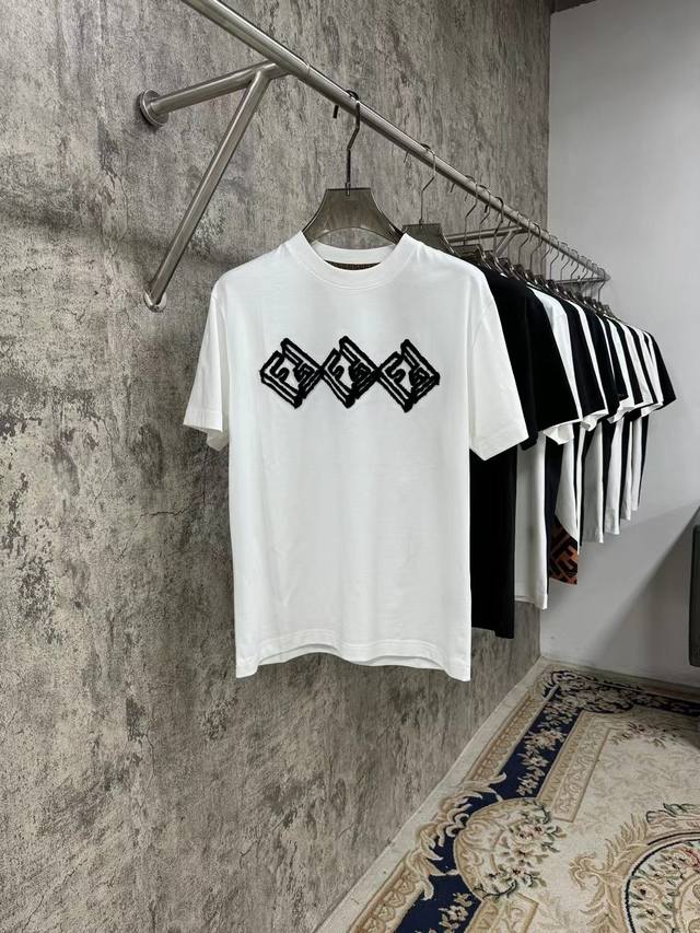 New 25Ss F's hot short-sleeved shirt is here Customized eco-friendly logo Classi
