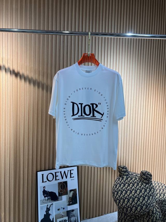 Dior 2025 Spring and Summer New Release Counter Latest Short Sleeve Round Neck T
