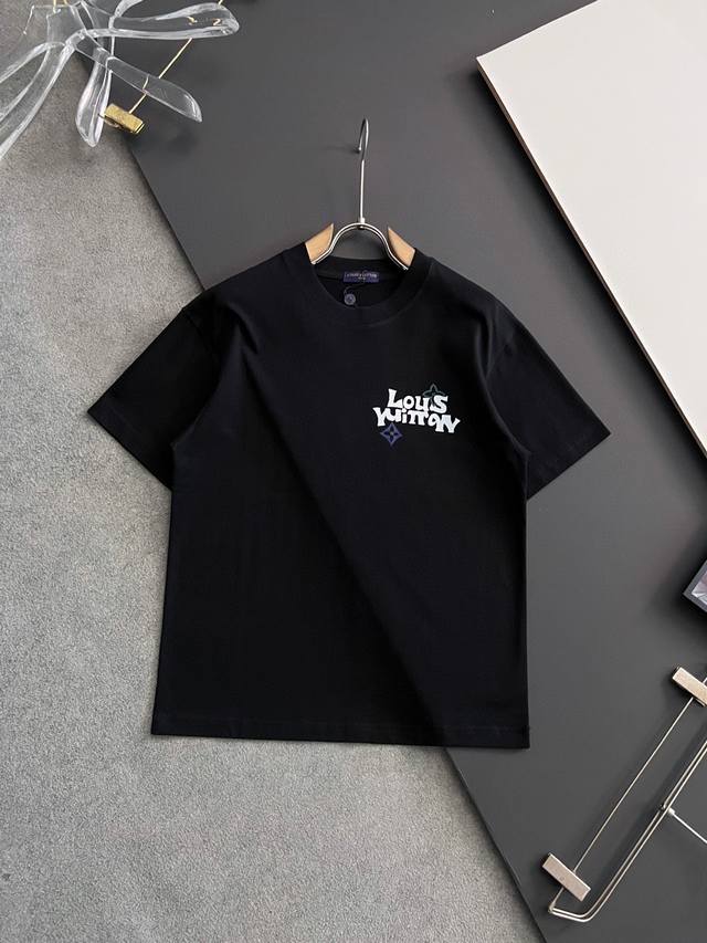 Lv* 2025 latest short-sleeved T-shirt, exclusive 260g heavyweight, the best choi