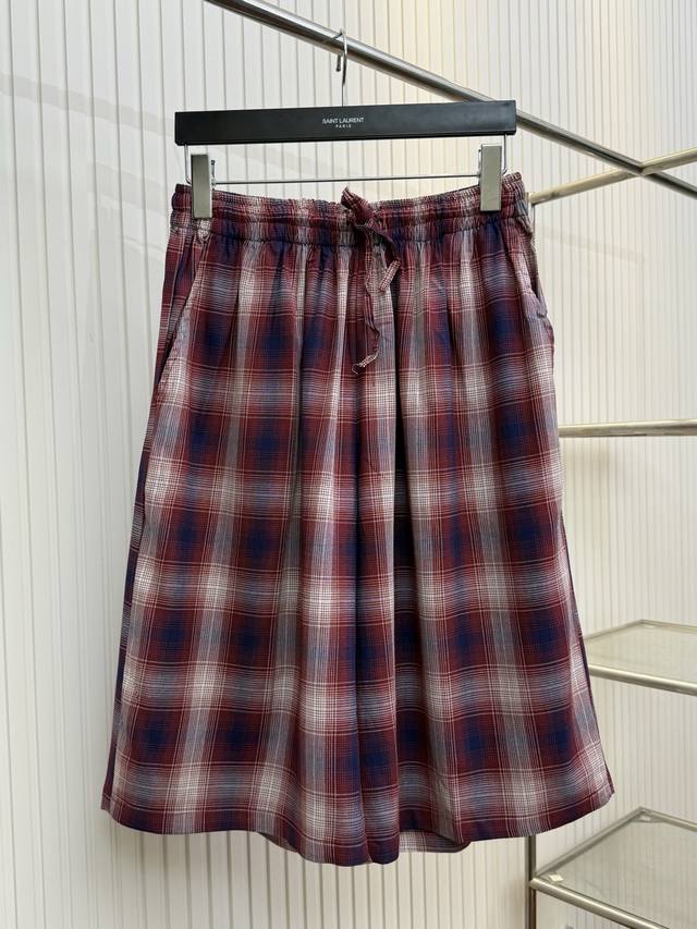 Acne Studi new rendering plaid shorts Size: Xs SM