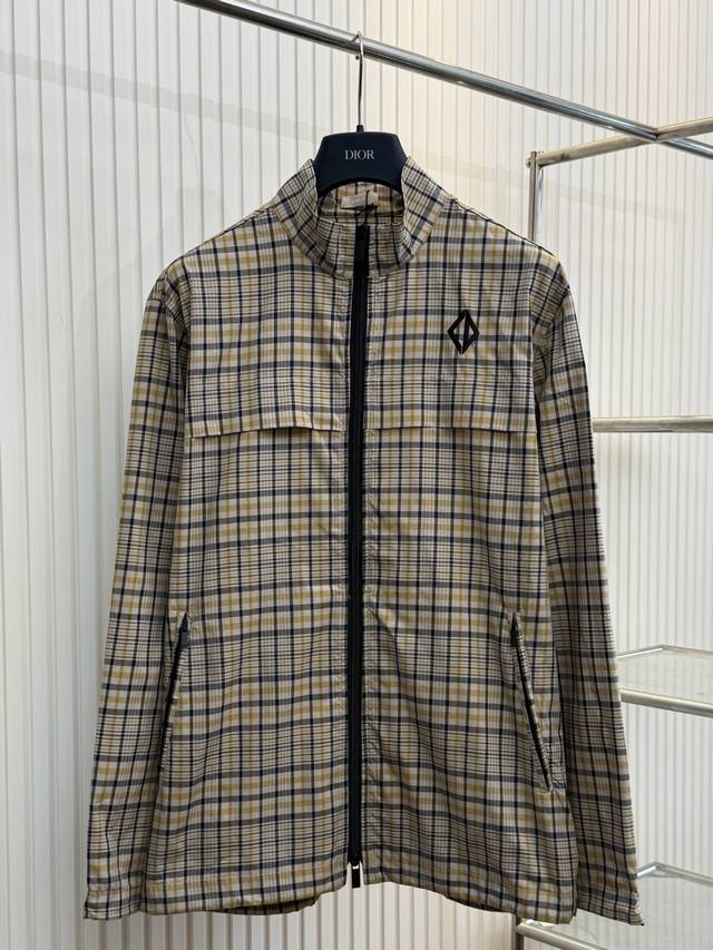 Dio new embroidered plaid jacket Size: SML Xl