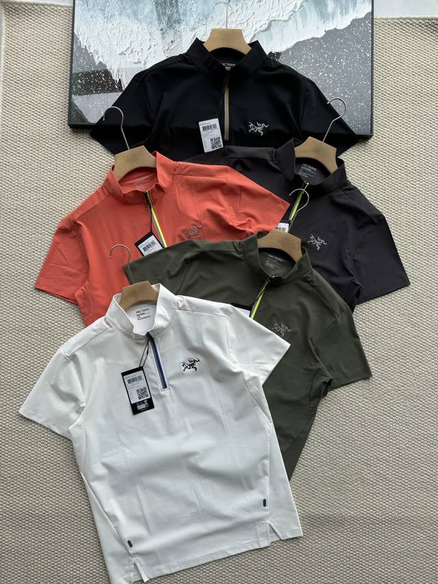 Arc'teryx outdoor half-zip short-sleeved bottoming shirt Men's outdoor small sta