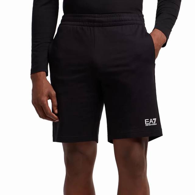 Emporioarmani Ea7 25 Summer New Men's Cotton Fitness Training Solid Color Shorts