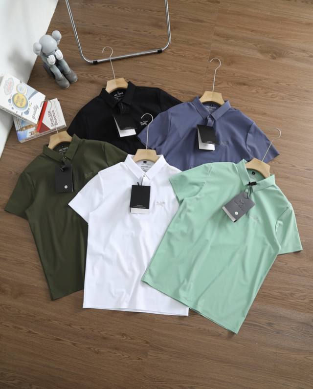 Ice silk seamless Polo Brand: Arcteryx Size: L-Xl-Xxl-Xxxl-Xxxxl Color: Black-Wh