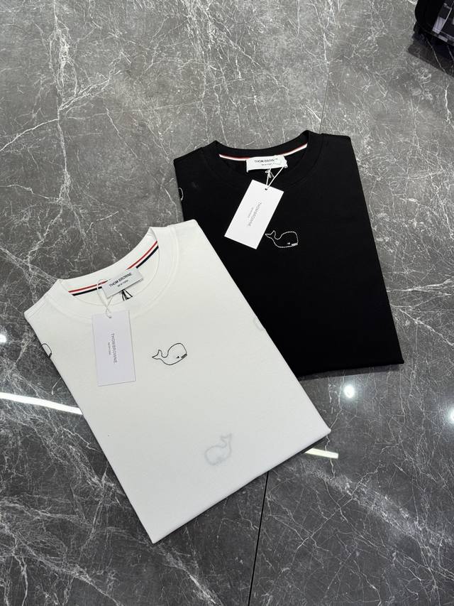 Tb 25Ss Spring and Summer T-shirt new arrival! Full-length whale design, custom-
