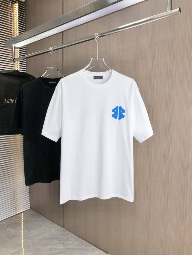 Balenciaga 25th new men's round neck short-sleeved T-shirt. The outstanding desi