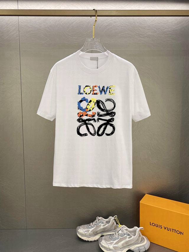 Loewe's latest high-end men's goods in 2025, the letter logo print on the chest
